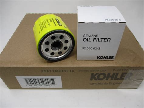 1 Case 12 Of Kohler Pro 52 050 02 S Oil Filter M And M Products