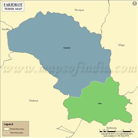 Faridkot Tehsil Map