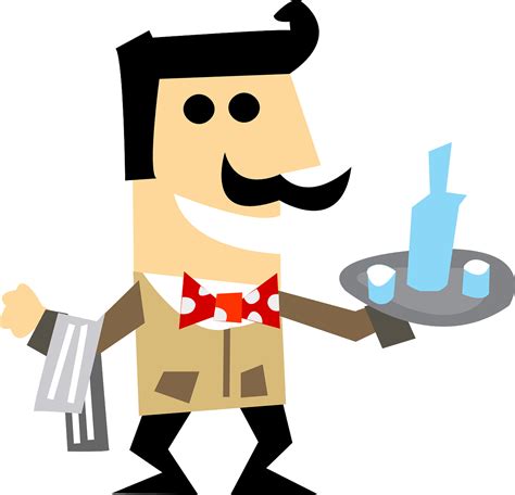Waiter Service Character Free Vector Graphic On Pixabay