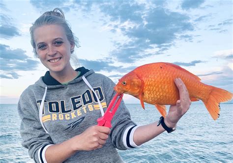 A Goldfish In Lake Erie You Betcha And It Was A Big One That Didnt