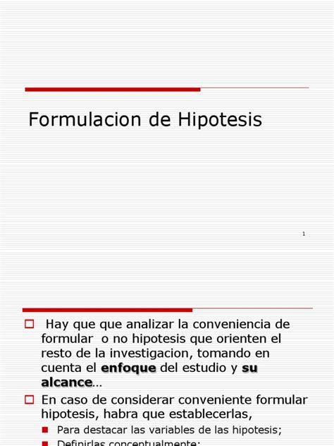 Formulacion De Hipotesis 1203097543138124 4 Hipótesis Estadísticas