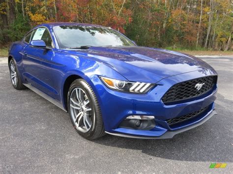 2016 Deep Impact Blue Metallic Ford Mustang Ecoboost Coupe 109062397