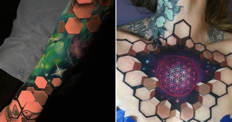 Tattoo Artist Jesse Rix Creates Amazing Optical Illusion Tattoos That