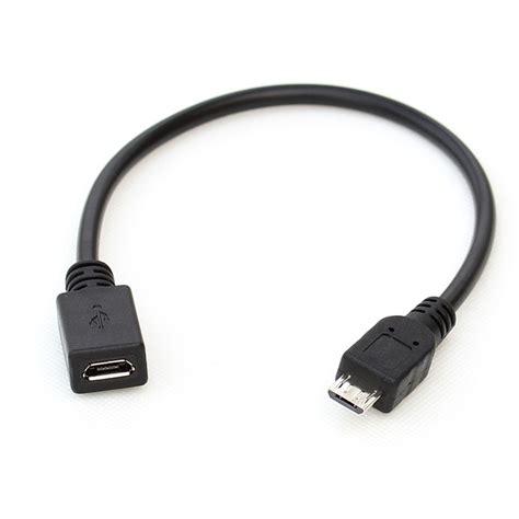 Cm Micro USB Male To Female Extension Data Charging Adapter Convertor Cable