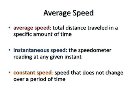 Average Speed Graph
