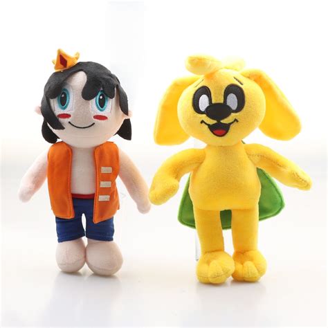 25cm Mikecrack Plush Toys Mike Crack Plush Doll Kawaii Yellow Dog Soft