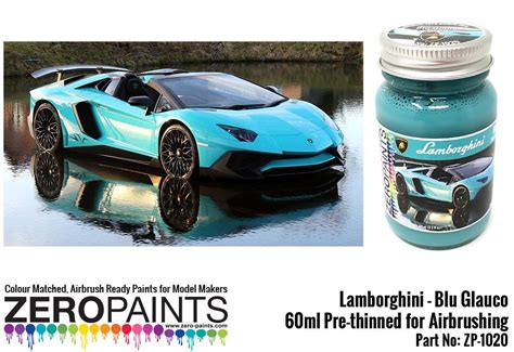Lamborghini Blu Glauco Paint 60ml Zp 1020 Zero Paints