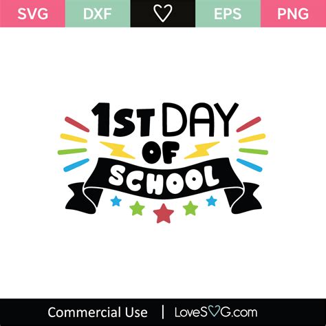 1st Day Of School Svg Cut File