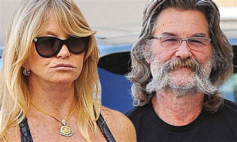 Goldie Hawn Steps Out With Long Term Partner Kurt Russell In La Daily Mail Online