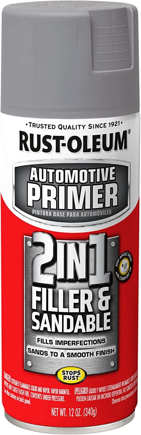 Rust Oleum Automotive 260510 12 Ounce 2 In 1 Filler And Sandable Primer