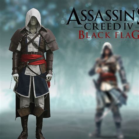Assassin S Creed Iv Edward Kenway Black Flag Cosplay Costume
