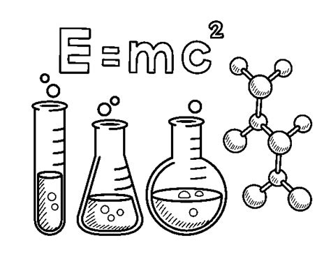 Dibujo De Clase De Química Para Colorear