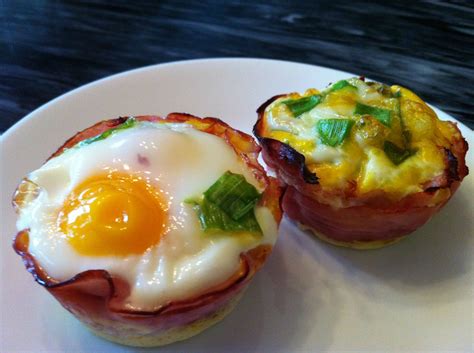 Baked Eggs In Ham Cups Oh Snap Lets Eat