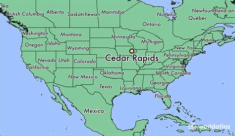 Where Is Cedar Rapids Ia Cedar Rapids Iowa Map
