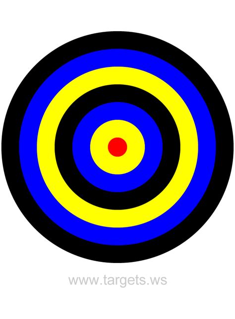 Targets Print Your Own Bullseye Shooting Targets
