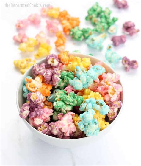 Rainbow Popcorn For A Rainbow Or Unicorn Party With Video