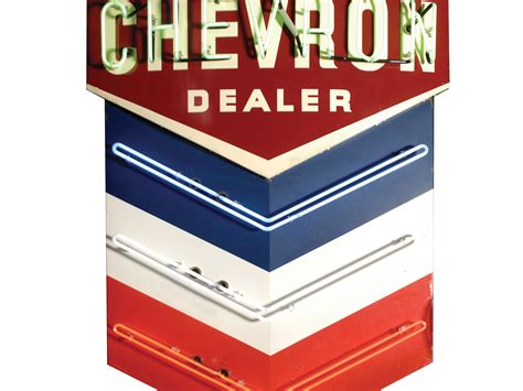 Chevron Dealer Neon Sign Vintage Motor Cars Of Hershey 2009 Rm