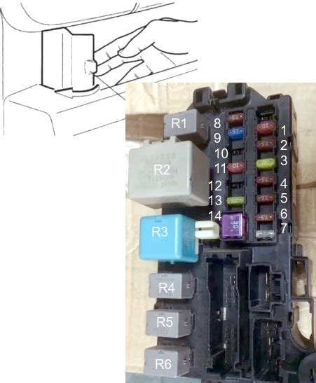 Fuse Box Diagram Toyota Passo 1 And Relay With Assignment And Location