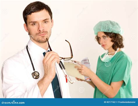 Medical Doctor With Nurse 2 Stock Photo Image Of Medicine Form 8217162