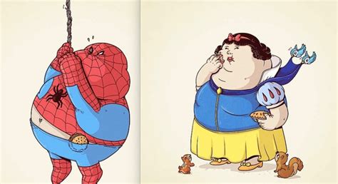 26 Fat Superheroes By Alex Solis Art Sheep