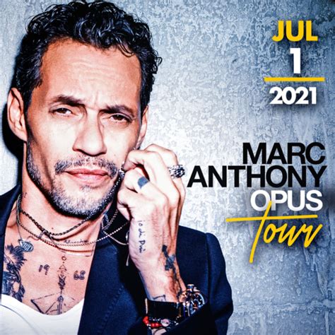 Marc Anthony Aplaza ‘opus Tour A 2021 Y Reprograma Su Concierto En El Concert Music Festival
