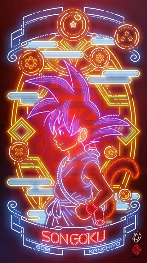 Neon Dragon Ball Wallpapers Top Free Neon Dragon Ball Backgrounds