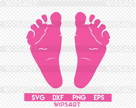 Download SALE! Baby's first svg file, baby feet silhouette svg