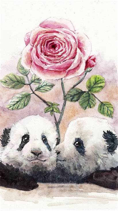 Panda Iphone Wallpapers Roses Resolution 1080 Pandas