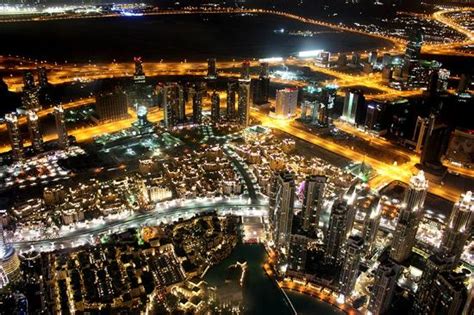 Night View From The Top Of Burj Khalifa Guide4info