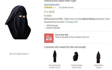 Amazon Fancy Dress Burka And Arab Costumes Slammed As Racist And Religiously Offensive