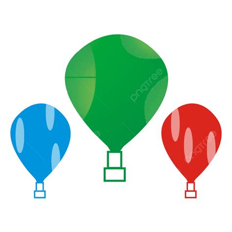 Gambar Balon Udara Vektor Balon Udara Panas Balon Udara Kartun Balon