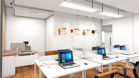 Small Office Interior Design By Zero Inch Interiors Ltd