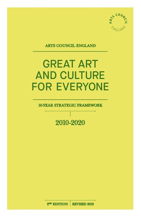 Great Art And Culture For Everyone Arts Council England