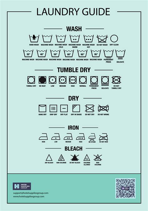 Printable Laundry Guide English