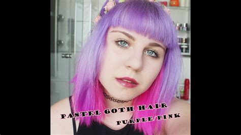 How To Pastel Goth Hair Purplepink Youtube