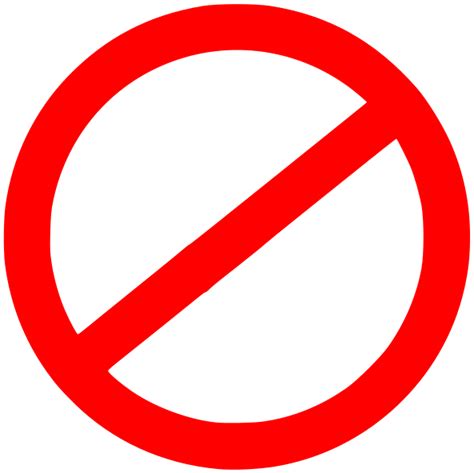Prohibited Symbol Png Free Logo Image