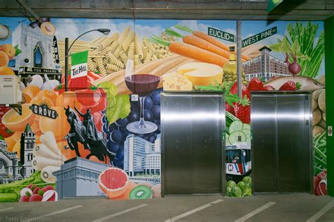 Devour by the slice or get a whole cake to go. Whole Foods St. Louis Mural | Peter Engelsmann - Murals