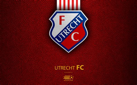 Download wallpapers Utrecht FC, 4K, Dutch football club, leather