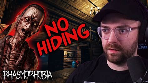 Trying To Survive With No Hiding Phasmophobia Challenge Youtube