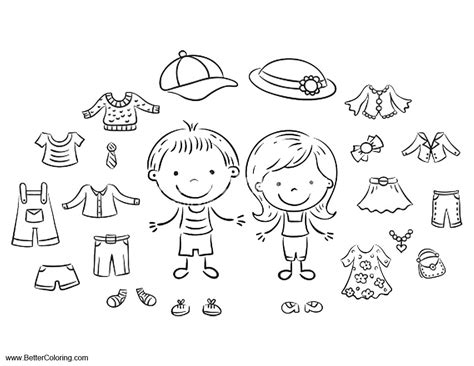 We are also happy to create your own personal. Summer Fun Coloring Pages Summer Clothes - Free Printable ...