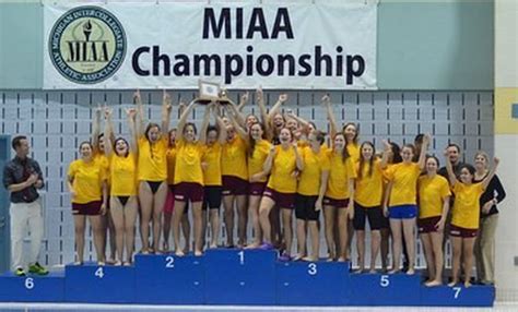 Calvin Womens Swimming And Diving Team Captures 11th Straight Miaa