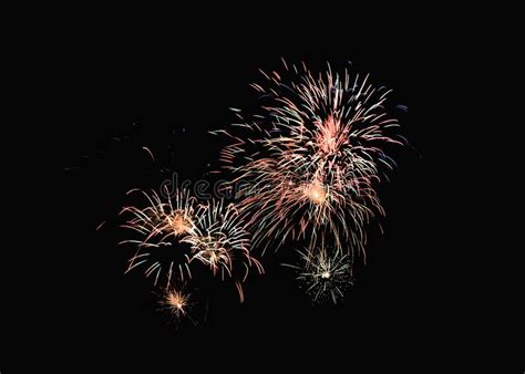 Colorful Fireworks Explosion In Festive Celebration Stock Image Image