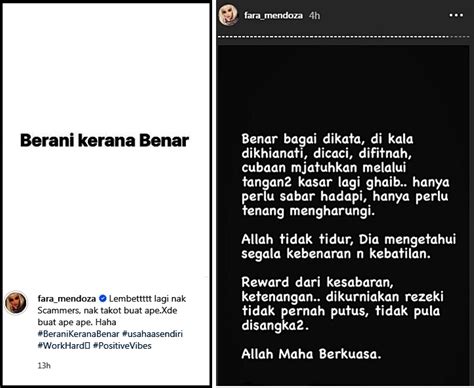 We did not find results for: Berani kerana benar, Fara Mendoza buka mulut - News Tel