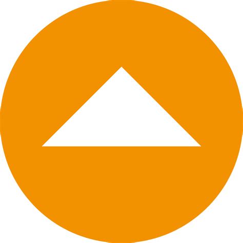 Orange Up Icon Free Download Transparent Png Creazilla