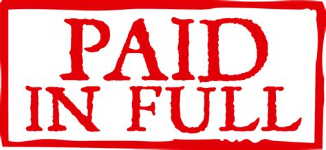 Free Paid In Full Stamp Png Download Free Paid In Full Stamp Png Png
