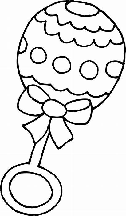 Coloring Rattle Clip Sweetclipart