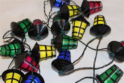 20 Multi Coloured Led Lantern Light Festoon Sets For Outdoor Or