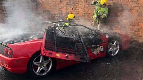 Ferrari F355 Spider Mysteriously Bursts Into Flames While Parked The