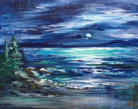 Sea Dean Paint A Masterpiece Quiet Stream Bob Ross In Acrylic 1 5
