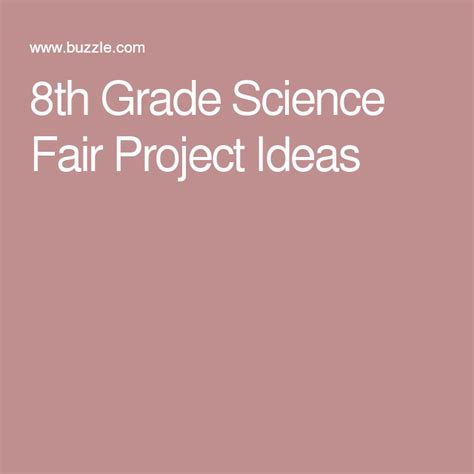 8th Grade Science Fair Project Ideas That Are Strikingly